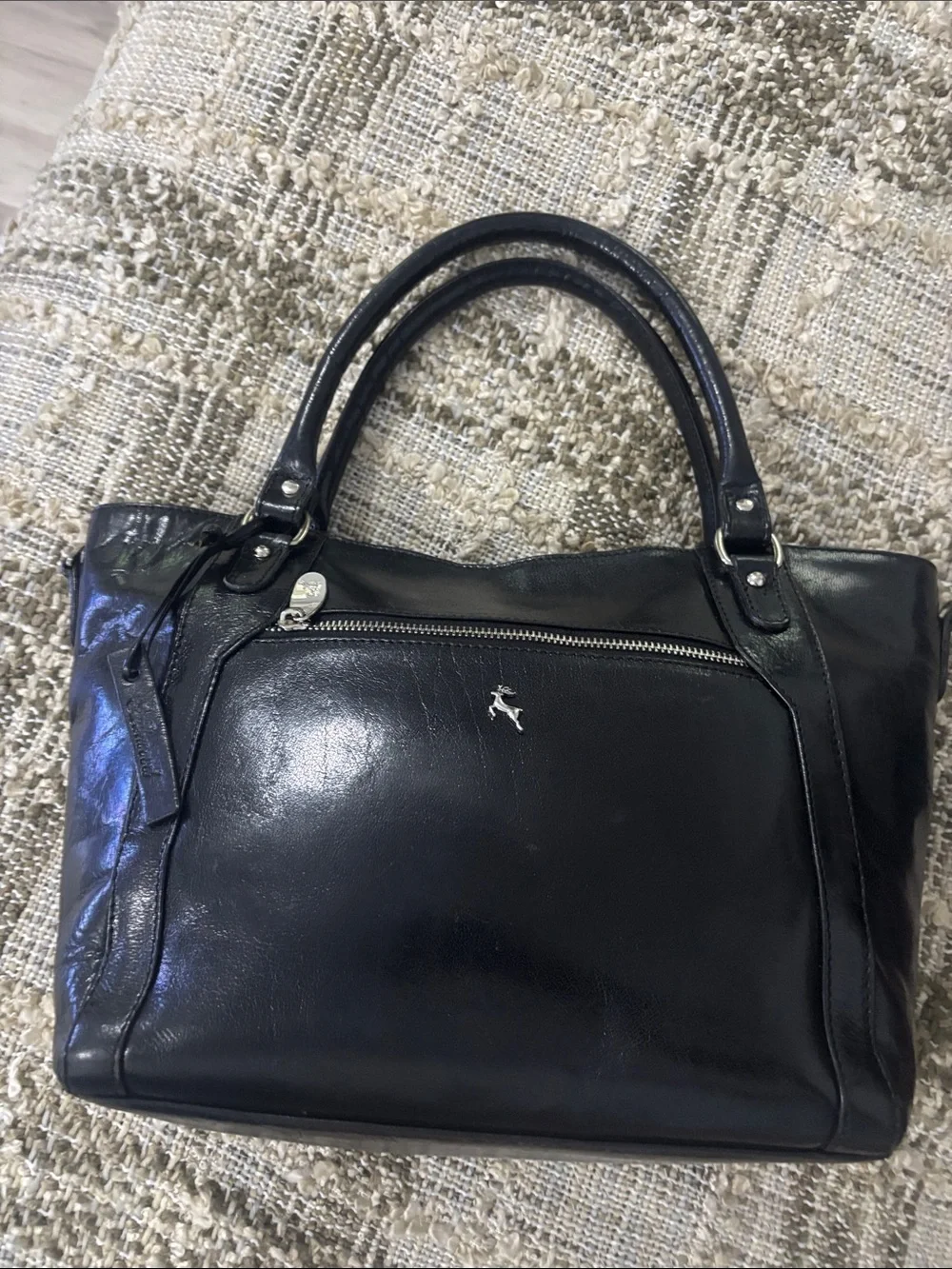 Ashwood Satchel Tote Black Leather Hand Bag - Picture 16 of 16